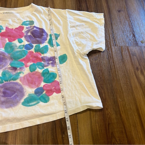Vintage Jacques moret floral crop top One size - Picture 4 of 6
